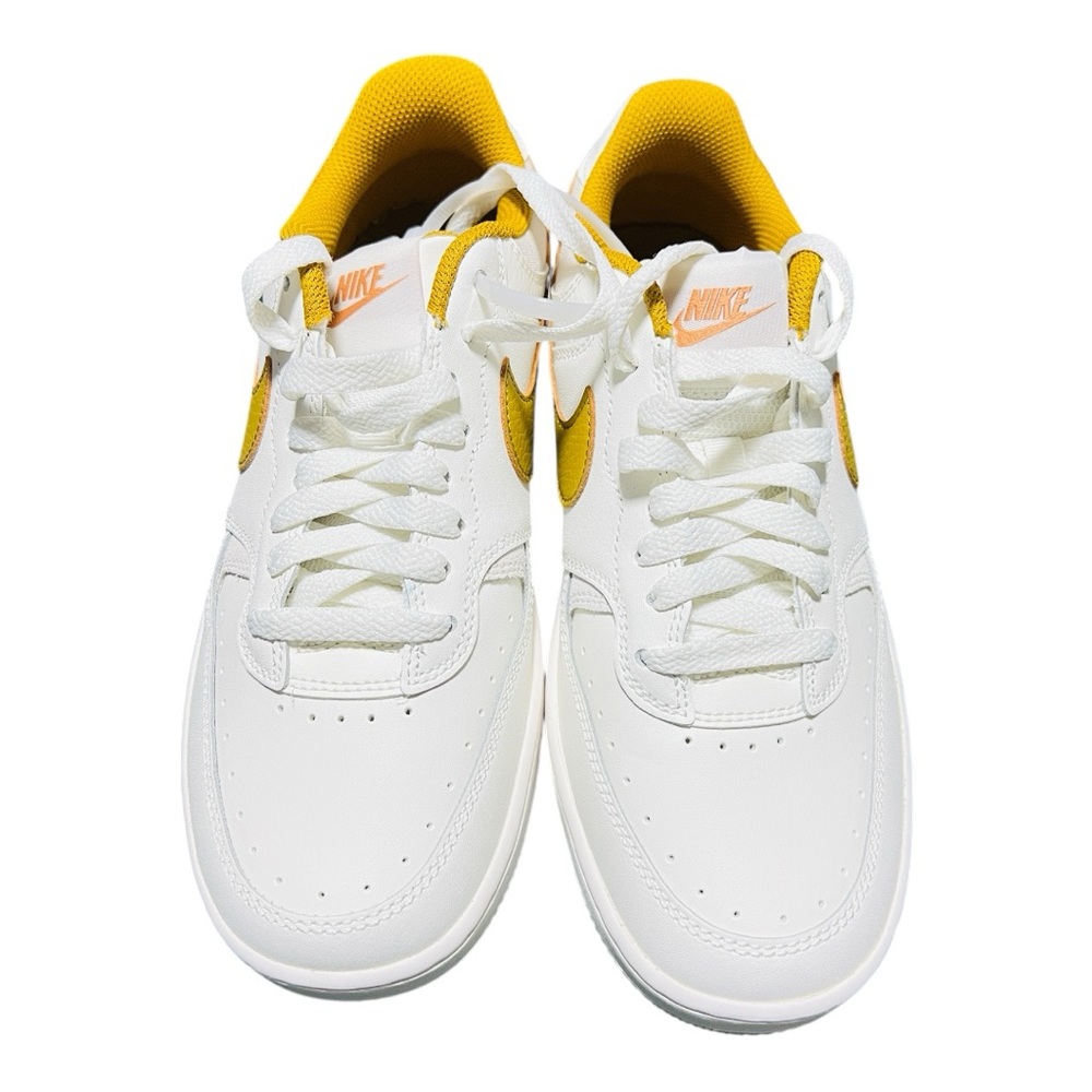 Nike White and Yellow Women's Sneakers